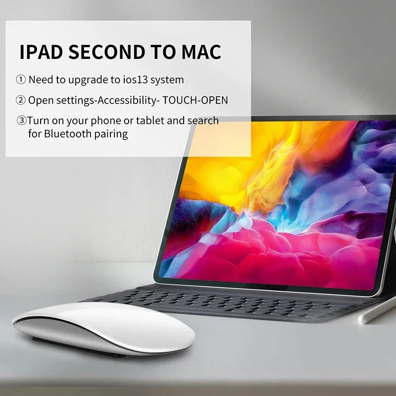 NEW HOT Bluetooth Mouse Wireless Ultra-thin Rechargeable Silent Multi Arc Touch Mice Magic Mouse For Laptop iPad Mac PC Macbook